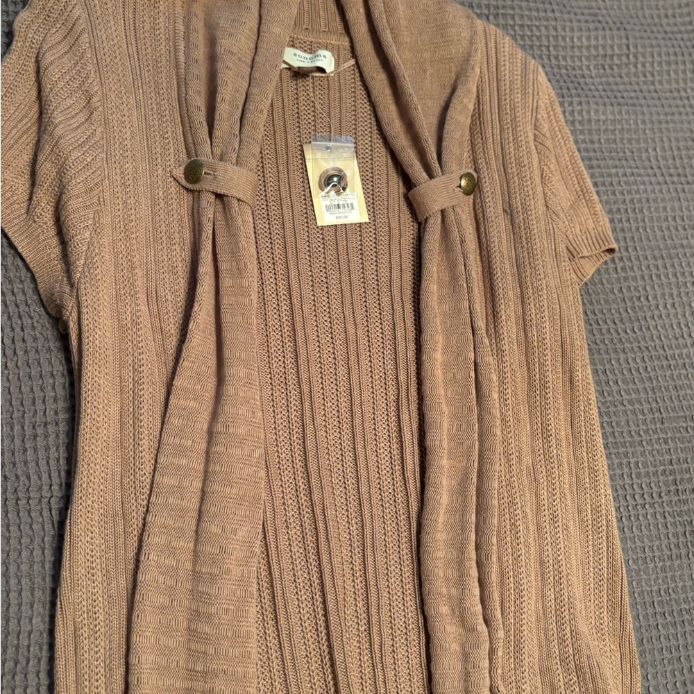 Sonoma Women's Brown Cardigan Sweater